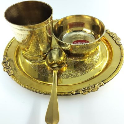 Brass Puja Thali Small