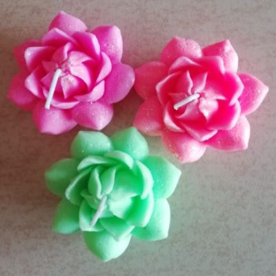 Wax Lotus Floating Candles