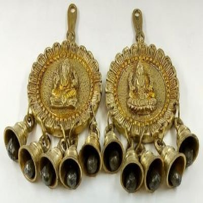 Ganesha-Lakshmi Hanging Bell (Set of 1)