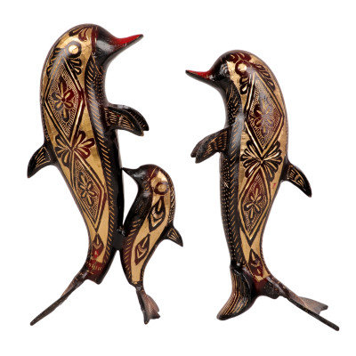 Multicolor Pair Of Dolphin -1